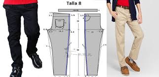 Pantalon de vestir corte clasico para niños con patrones - Moda ...